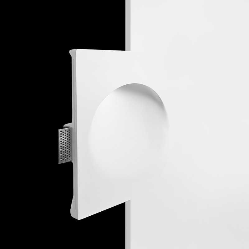 Sinalizador de gesso 230mm x 350mm x 78mm de profundidade.