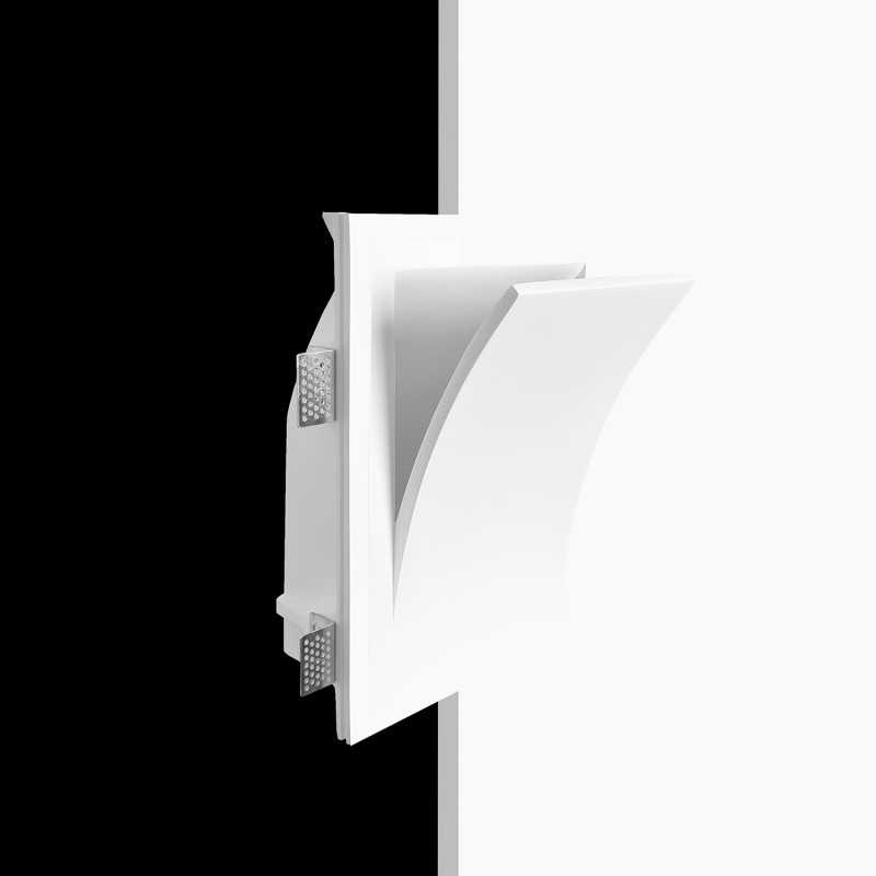 Sinalizador de gesso 185mm x 155mm x 95mm de profundidade