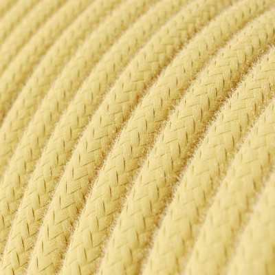 Cabo decorativo têxtil em metros homologado amarelo suave