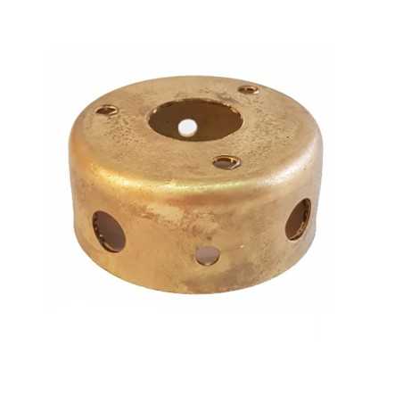 Suporte de latão com 60mm de diâmetro x 28,3mm e saída de 22mm.
