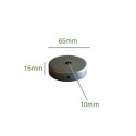 Florão de ferro de 65mm para lâmpadas