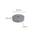 Florão de ferro de 80mm para lâmpadas