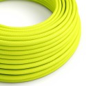 Cabo decorativo têxtil por metros homologado na cor amarelo fluorescente.