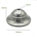 Suporte de metal em ferro bruto clássico de 120mm com uma saída.