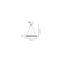 Pendente NIZA 600mm de diâmetro x 75mm