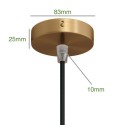 Mini rosácea metálica 83 mm para candeeiros | ACESSORIOS CANDEEIROS