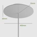 Rosácea XXL 400 mm personalizável para candeeiros | ACESSORIOSCANDEEIROSPT