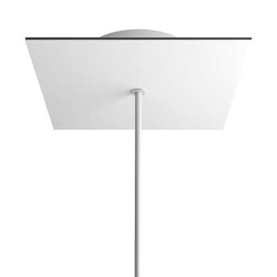 Roseta quadrada 200 mm com furo central | ACESSORIOS CANDEEIROS