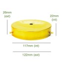 Tampa de lâmpada para bolas ou frascos de conserva de 120mm lisa.