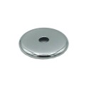 Tampa cromada redonda para globo de 31mm de diâmetro x 4mm.