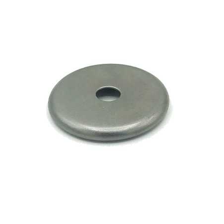 Tampa de globo de ferro bruto arredondada 31mm de diâmetro x 4mm.
