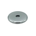 Tampa cromada redonda para globo de 26 mm de diâmetro x 4 mm.