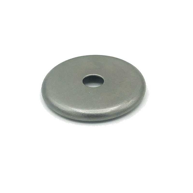Tampa de ferro bruto arredondada para globo, 21mm de diâmetro x 4mm.
