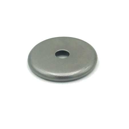 Tampa de ferro bruto arredondada para globo, 21mm de diâmetro x 4mm.