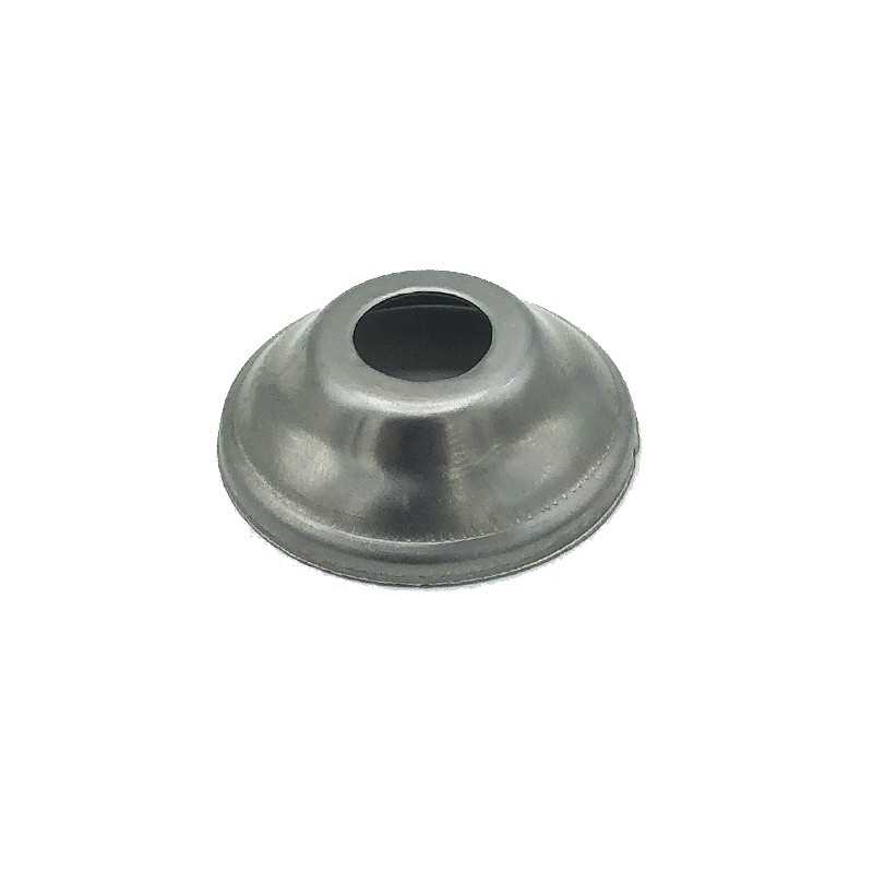 Tampa de ferro bruto para globo cônico de 25mm de diâmetro x 2mm.