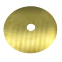 Disco decorativo de latão E27 com 150mm de diâmetro x 1mm.