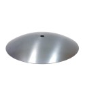 Tampa côncava em ferro bruto 80mm x 2mm para balões de vidro.