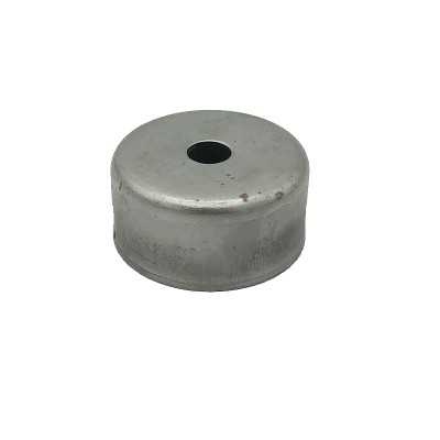 Tampa de ferro bruto para globo de 45mm de diâmetro x 17mm.