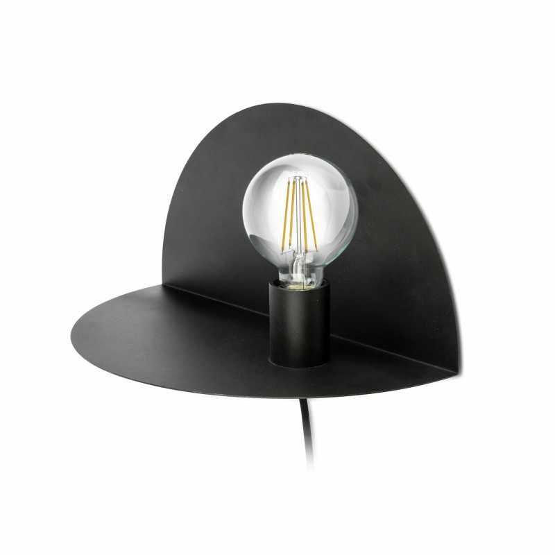 Luminária de parede em aço E27 preto fosco LA NOË