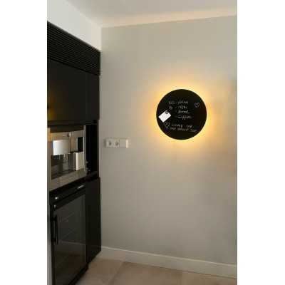 Luminária de parede em aço com LED integrado cinza LA VEVE