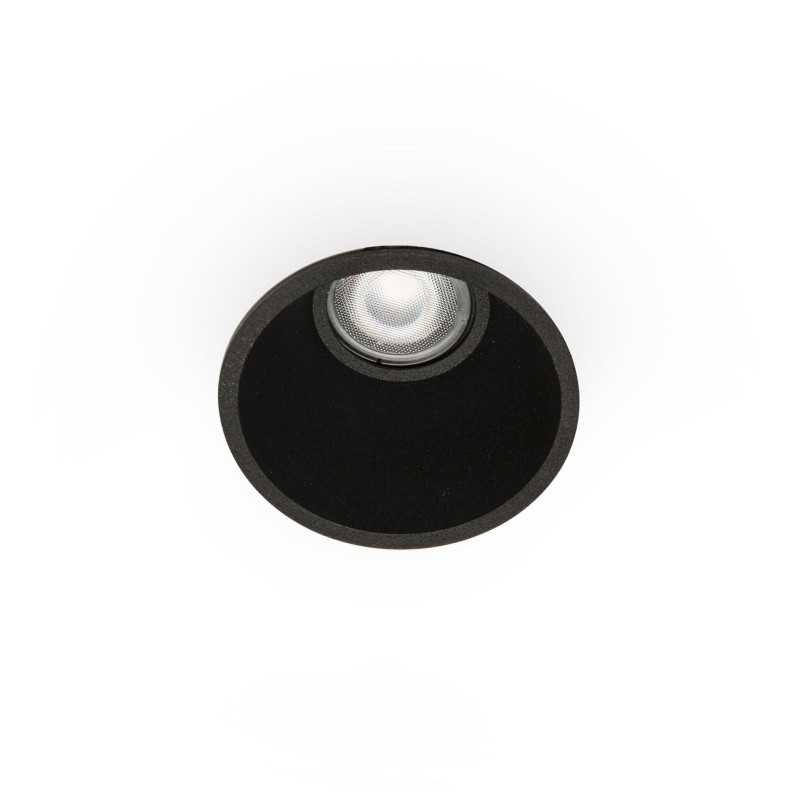 Candeeiro de teto em alumínio preto fosco GU10 MAZEAU