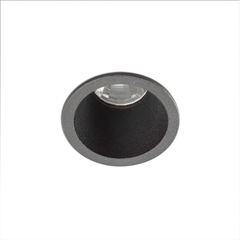 Candeeiro de teto em alumínio com LED integrado em preto mate LATILLE