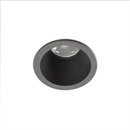 Candeeiro de teto em alumínio com LED integrado em preto mate LATILLE