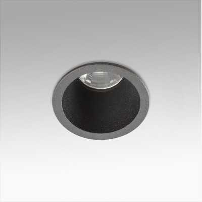 Candeeiro de teto em alumínio com LED integrado em preto mate LATILLE