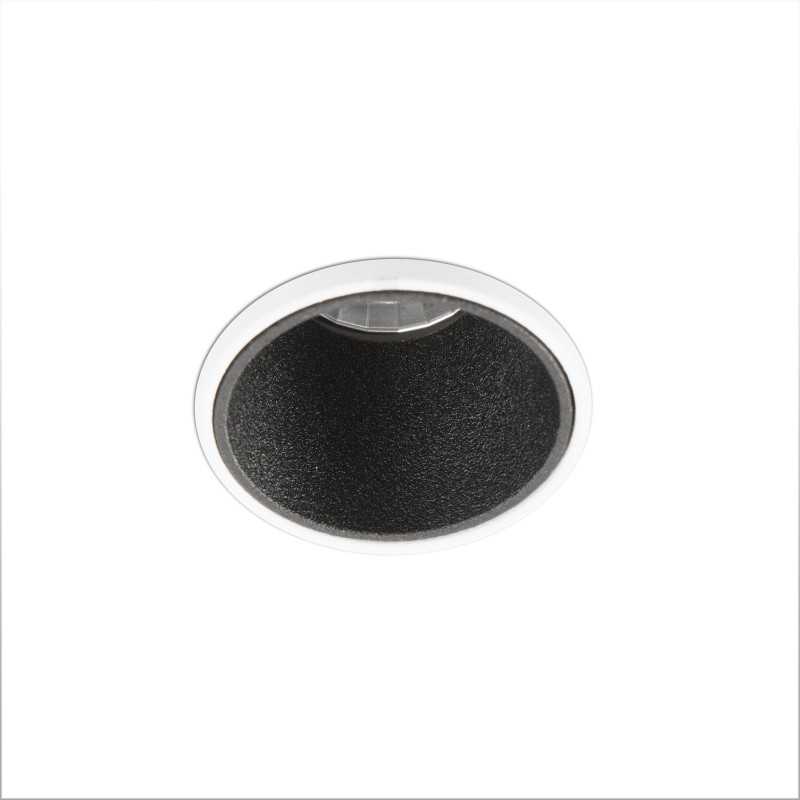 Candeeiro de teto em alumínio com LED integrado preto mate GOUDOU