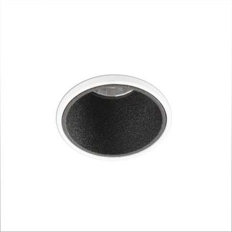 Candeeiro de teto em alumínio com LED integrado preto mate GOUDOU