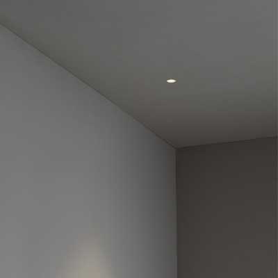 Candeeiro de teto em alumínio com LED integrado preto mate GOUDOU