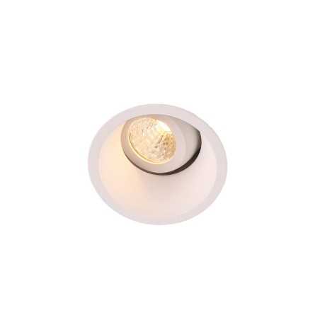 Candeeiro de teto em alumínio com LED integrado, acabamento mate branco HAMARS