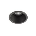 Candeeiro de teto em alumínio com LED integrado preto mate ANSOST
