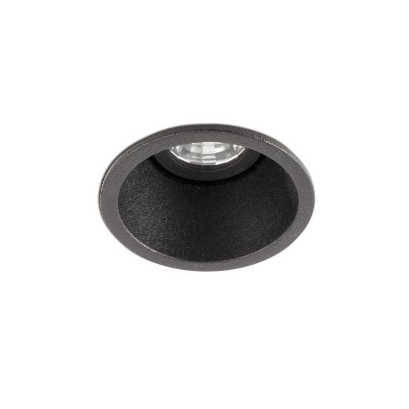 Candeeiro de teto em alumínio com LED integrado preto mate ANSOST