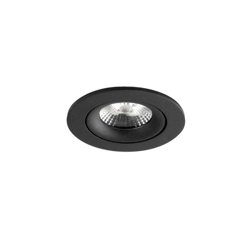 Candeeiro de teto em alumínio com LED integrado preto LALINDE