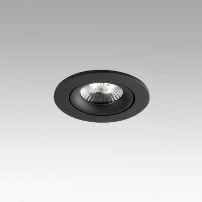 Candeeiro de teto em alumínio com LED integrado preto LALINDE