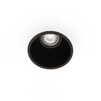 Luminária de teto em alumínio preto fosco GU10 OULCHES