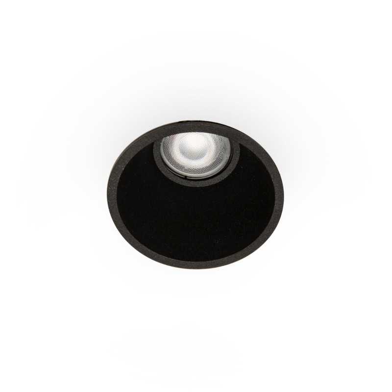 Luminária de teto em alumínio preto fosco GU10 OULCHES