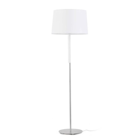 Lâmpada de chão em aço E27 branco mate SARLIS