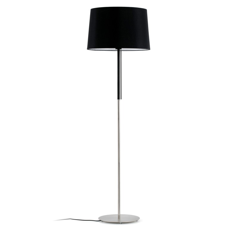 Luminária de chão em aço E27 preto fosco IBIGNY