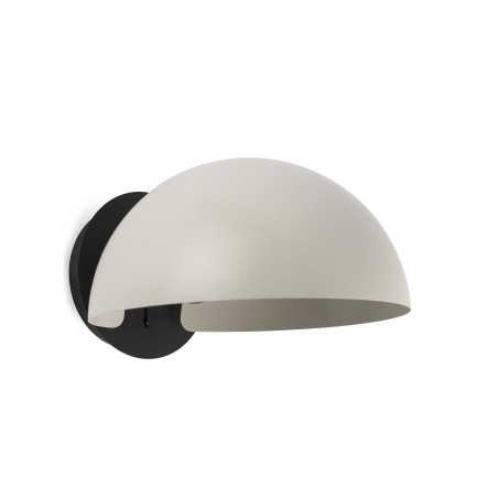 Luminária de parede em aço E27 preto mate BRUNET