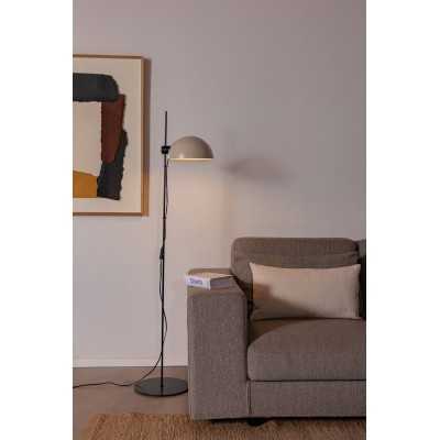 Luminária de chão em aço E27 preto fosco DUISANS