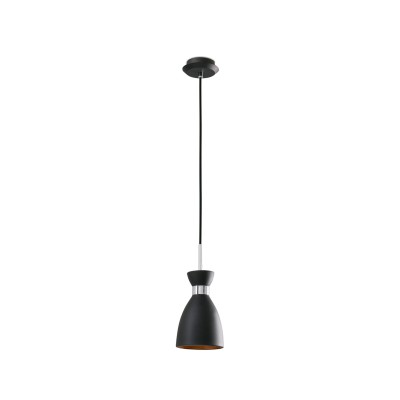 Luminária de teto em aço E14 preto fosco NEBBIO