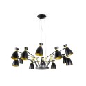 Luminária de teto em aço preto fosco E14 BANNAT