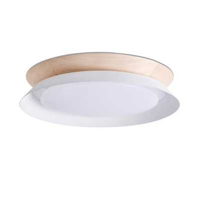 Luminária de teto em aço com LED integrado, branco mate da marca AUTHUME