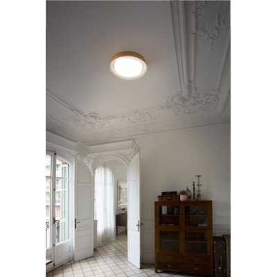 Luminária de teto em aço com LED integrado, branco mate da marca AUTHUME