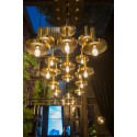 Luminária de teto em aço E27 fosco dourado BAGNOT