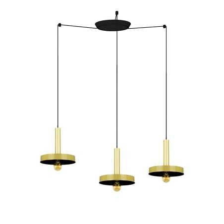Luminária de teto em aço E27 fosco dourado MONTREM