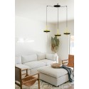 Luminária de teto em aço E27 fosco dourado MONTREM