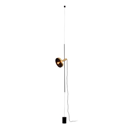 Luminária de teto em aço E27 preto fosco ARBORI